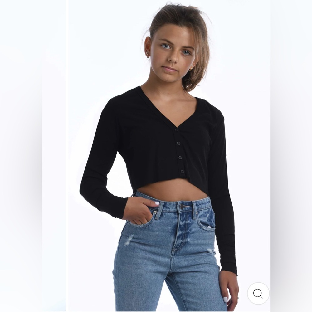 Katie J NYC Tween Livi Ribbed Cardigan